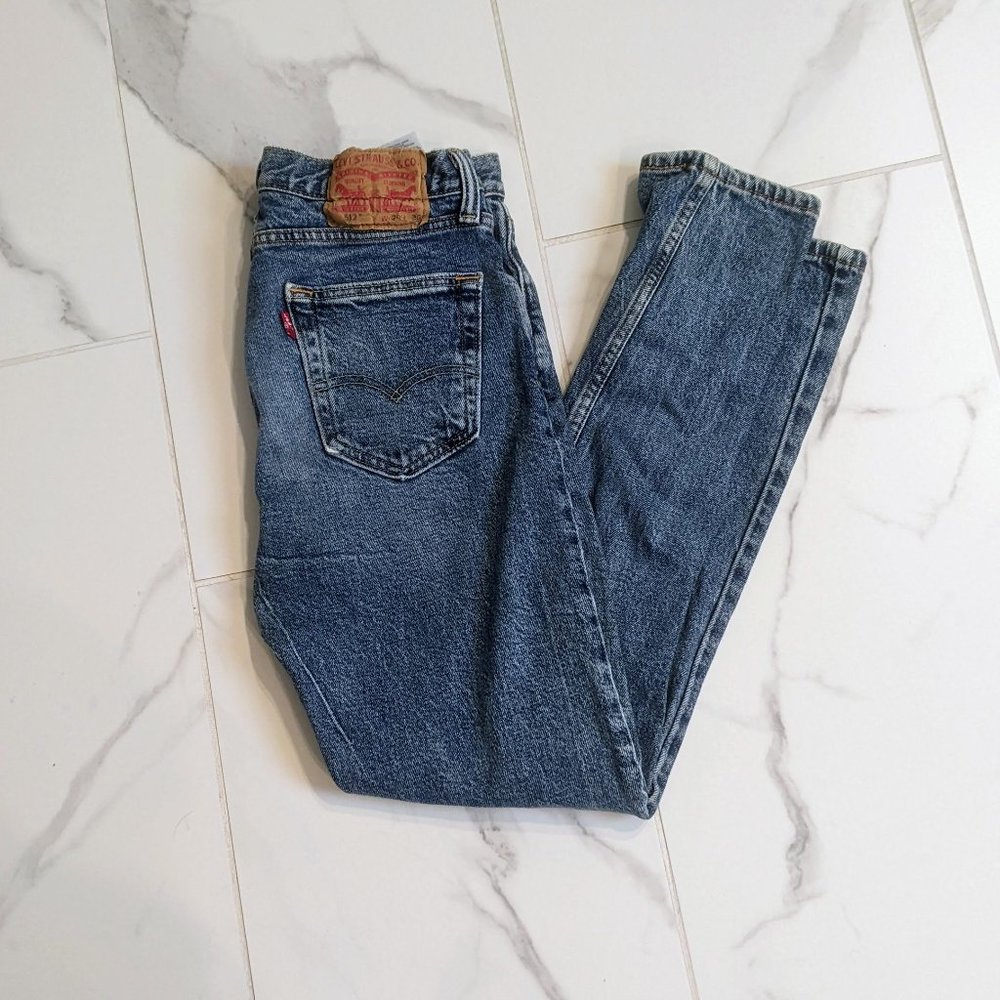 Levi's 512 Jeans Mens 29x30 Blue Denim Tapered